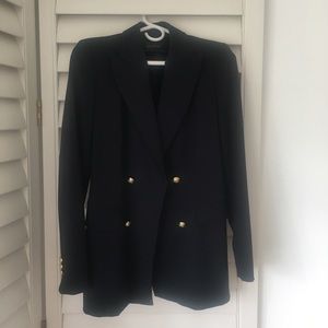 Zara Navy Blazer with Gold Buttons